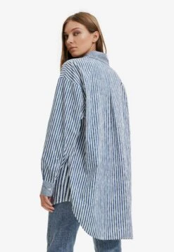 Desigual Striped Patchwork Illustration - Overhemdblouse - White -Desigual 331d9fe24f5749efa3aab365b38f65d7