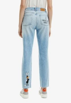 Desigual Straight Bugs Bunny - Straight Leg Jeans - Blue -Desigual 35e837d3935247fc9f0cb84d6acd2b27