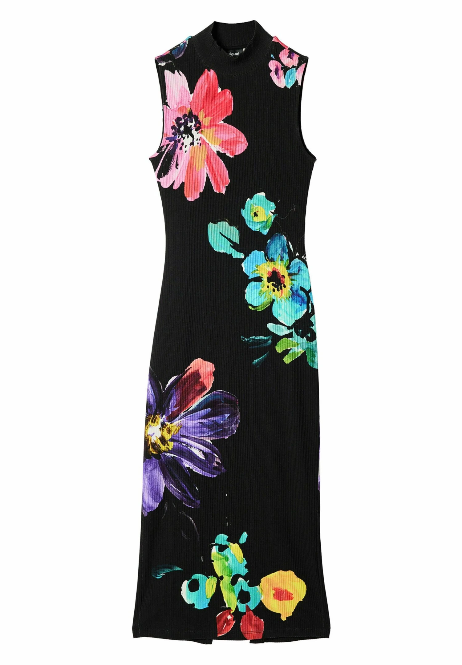 Desigual Arty Flockedweat - Gebreide Jurk - Black 4 Desigual Arty Flockedweat - Gebreide Jurk - Black - Afbeelding 4