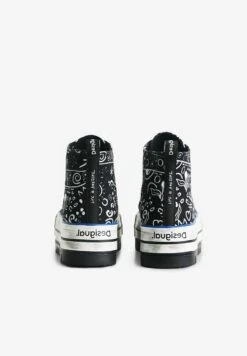 Desigual Platform With Illustrations - Sneakers Hoog - Black 9 Desigual Platform With Illustrations - Sneakers Hoog - Black -Desigual 367c011858274988b1ebbf177bb6c091