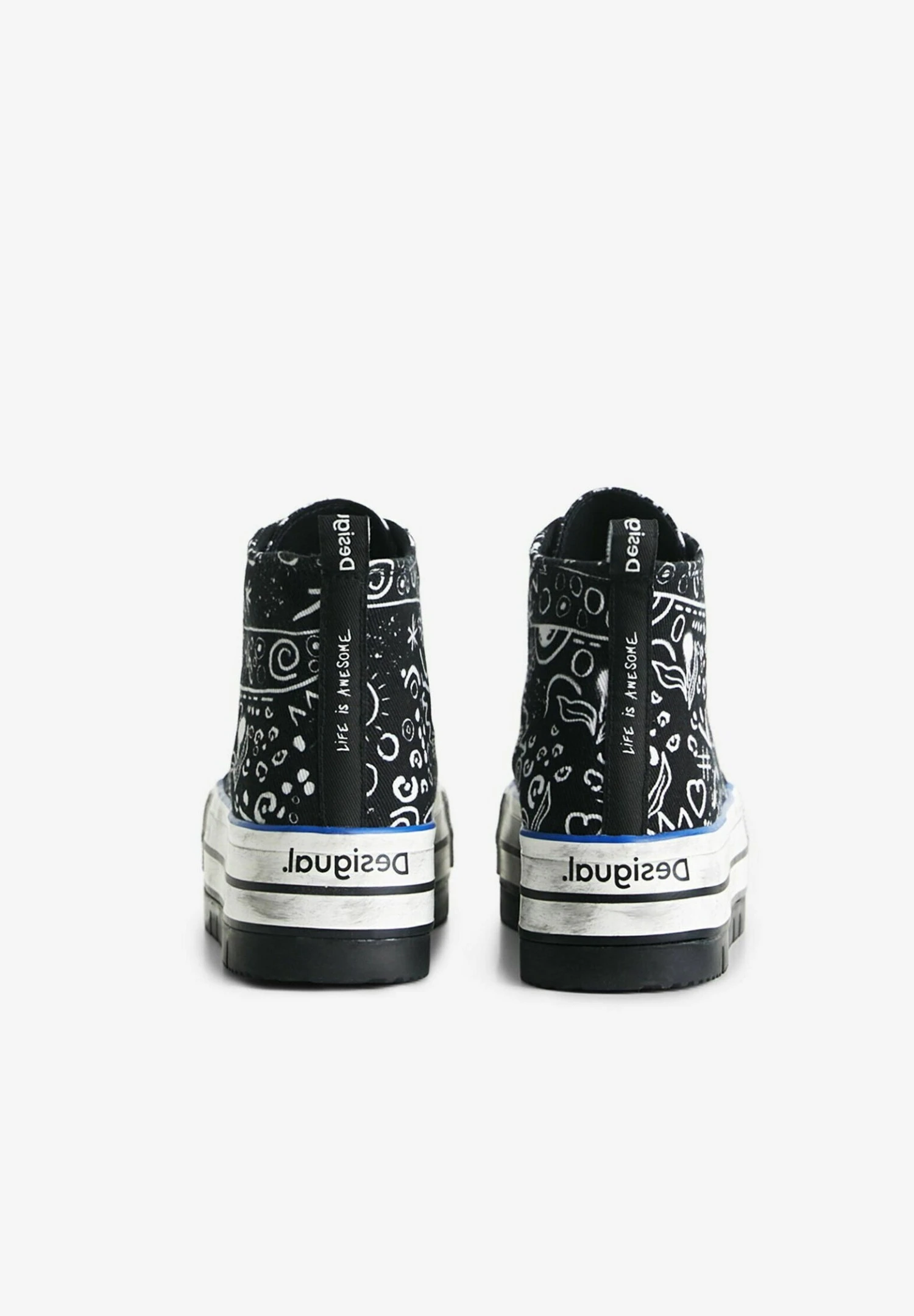 Desigual Platform With Illustrations - Sneakers Hoog - Black 5 Desigual Platform With Illustrations - Sneakers Hoog - Black - Afbeelding 5