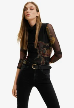 Desigual Belt With Plates - Riem - Black