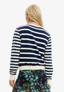 Desigual Sailor Stripes - Trui - Blue -Desigual 36d706a403504f69b2279df8fee8a6d8