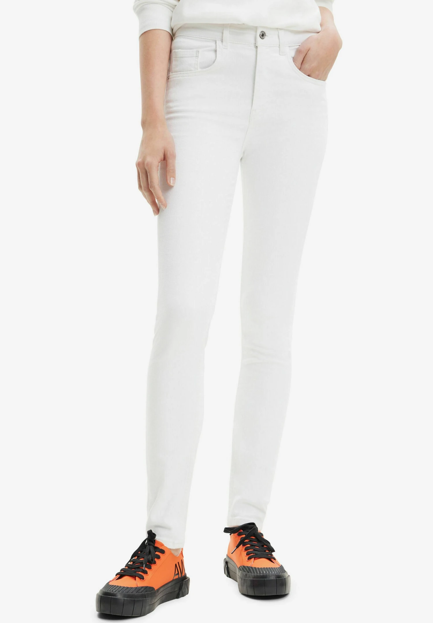 Desigual Push-Upkinny - Slim Fit Jeans - White 1 Desigual Push-Upkinny - Slim Fit Jeans - White