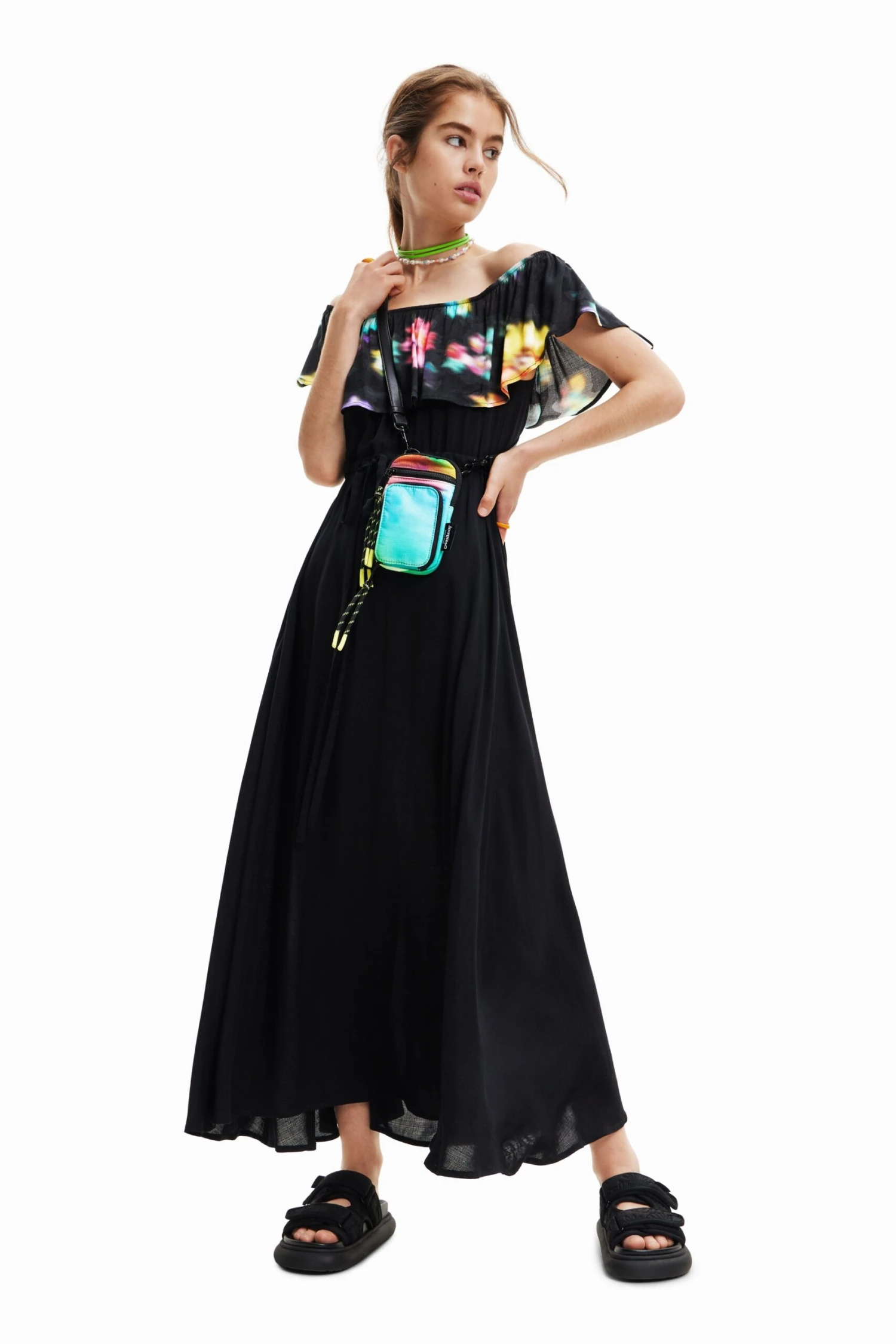 Desigual Vest Susan - Maxi-Jurk - Black 2 Desigual Vest Susan - Maxi-Jurk - Black - Afbeelding 2