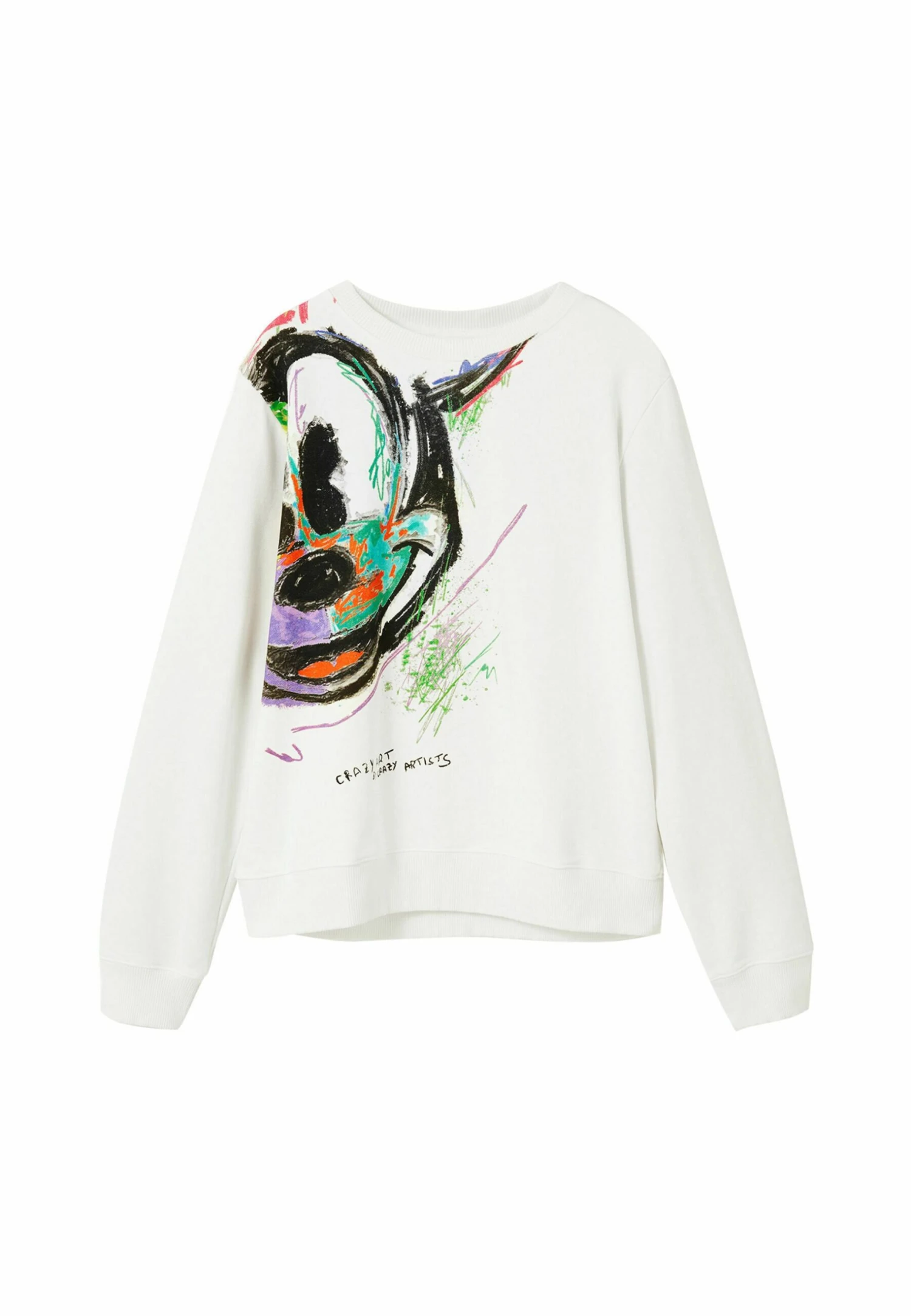 Desigual Arty Mickey Mouse- Sweater - White 6 Desigual Arty Mickey Mouse- Sweater - White - Afbeelding 6