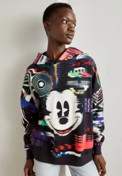 Desigual Mickey Galactic Medium - Hoodie - Black