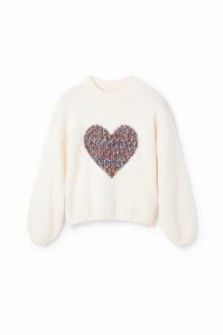 Desigual Oversize Heart - Trui - Blanco 8 Desigual Oversize Heart - Trui - Blanco -Desigual 38bb3c9234bc4db09ef9d049aa6fac19