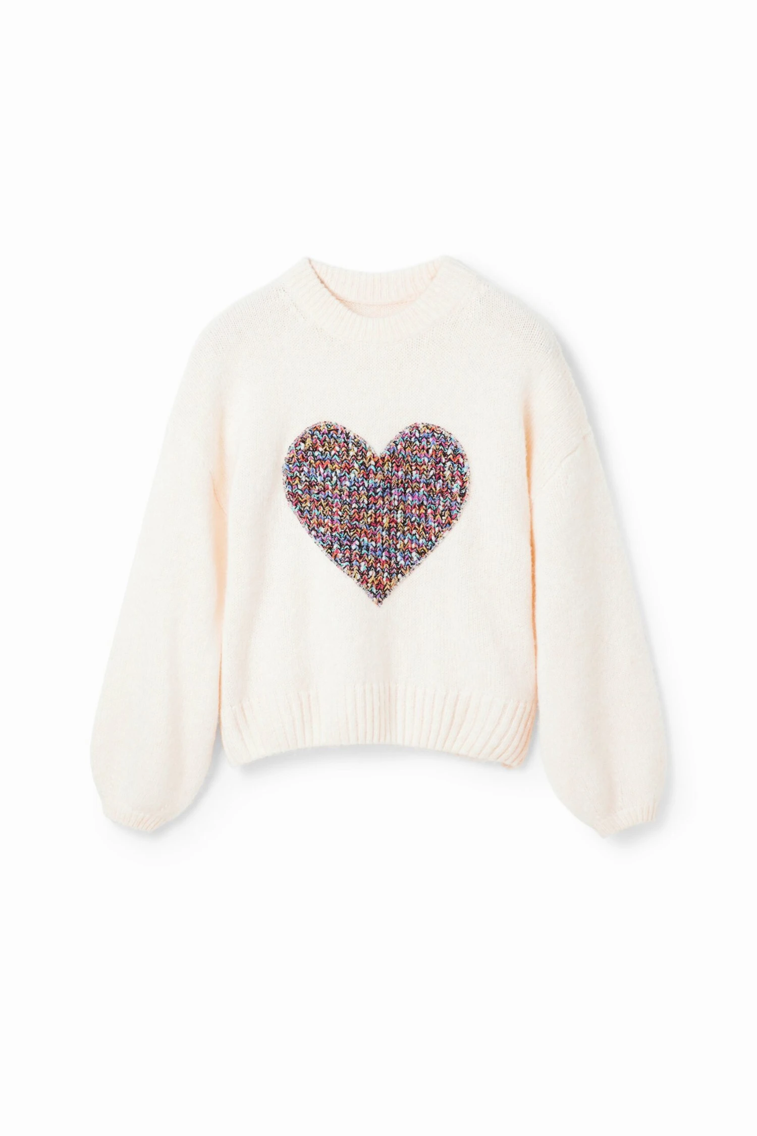 Desigual Oversize Heart - Trui - Blanco 4 Desigual Oversize Heart - Trui - Blanco - Afbeelding 4
