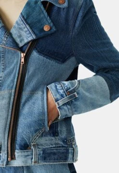 Desigual Upcycled Denim Biker - Spijkerjas - Blue -Desigual 393ff8796fbc4c39a79f5bff31d5d33c