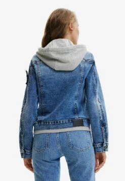 Desigual Hooded Denim Trucker - Spijkerjas - Blue -Desigual 3a5717c972aa4ef2b57b609f7a9a5edb