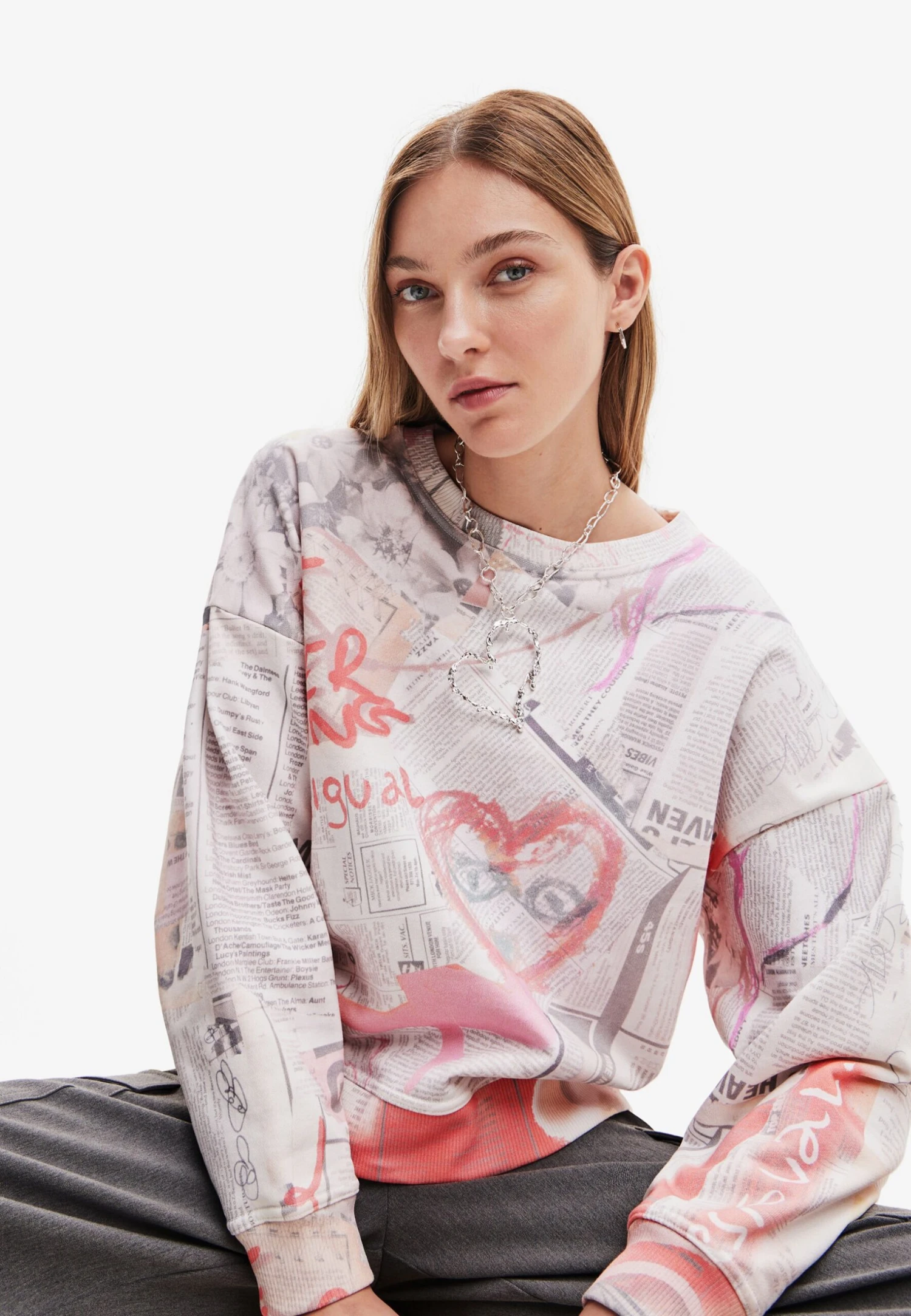 Desigual Sweater - White 4 Desigual Sweater - White - Afbeelding 4