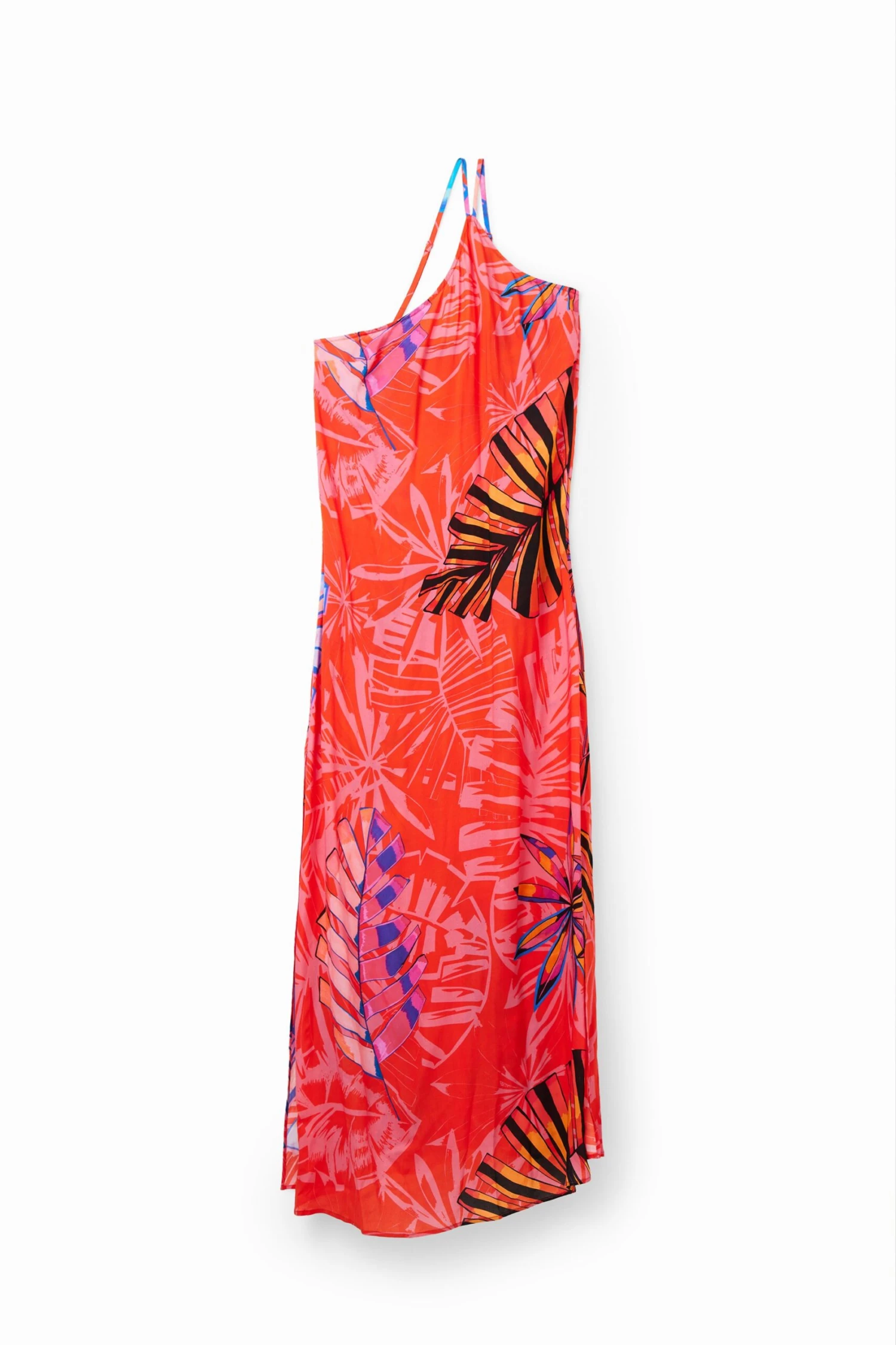 Desigual Vest Kawai - Maxi-Jurk - Poppy Coral 4 Desigual Vest Kawai - Maxi-Jurk - Poppy Coral - Afbeelding 4