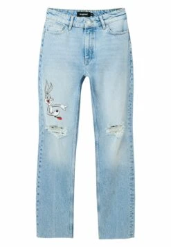 Desigual Straight Bugs Bunny - Straight Leg Jeans - Blue -Desigual 3b457f16c2a44de484f8bddfc64eb143