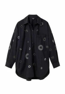 Desigual Oversize Embroidered - Overhemdblouse - Black 11 Desigual Oversize Embroidered - Overhemdblouse - Black -Desigual 3c153226675248e2b3000a4aaaa74a05