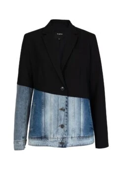 Desigual Slim Hybrid Bimaterial - Blazer - Black -Desigual 3cbeace72e1a4d2da880c1edfab96e69