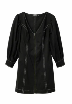 Desigual Short Slim Zip - Jurk - Black -Desigual 3f81fcc435ca4eab82acbdcfeed4a9c9 scaled