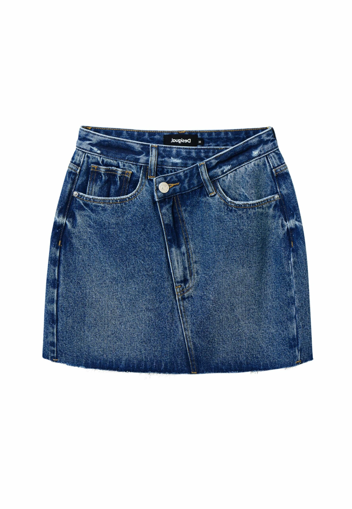 Desigual Denim Criss-Cross Waist - Minirok - Blue 5 Desigual Denim Criss-Cross Waist - Minirok - Blue - Afbeelding 5