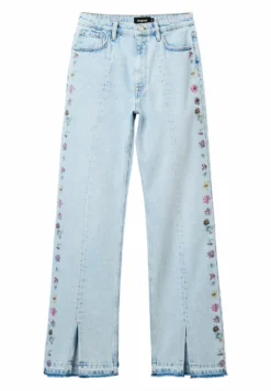 Desigual Wide-Leg Flower - Flared Jeans - Blue -Desigual 417ebcfa028d4c4c8f565c10e4841ebc scaled