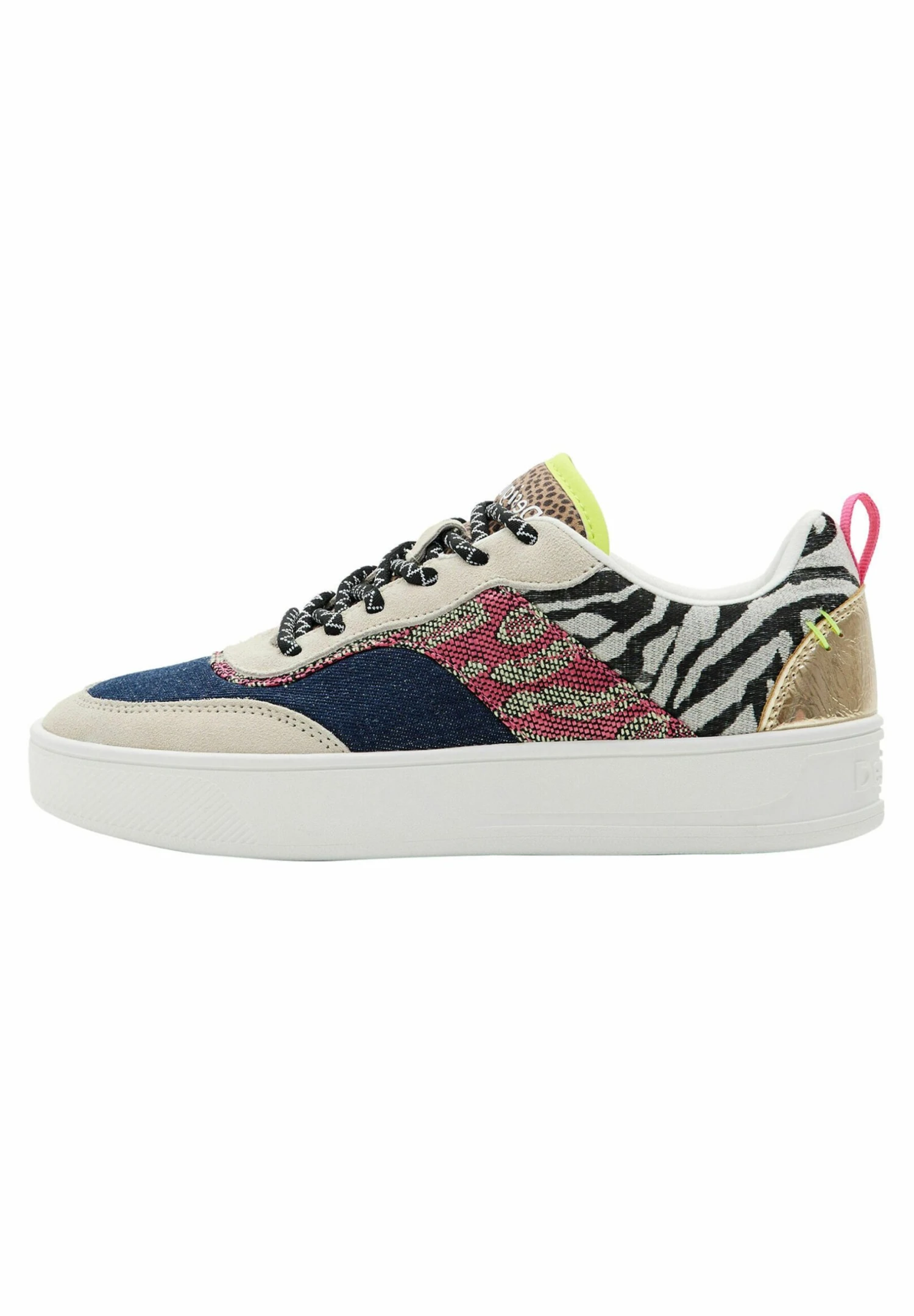 Desigual Patchwork Platform - Sneakers Laag - Multicoloured 2 Desigual Patchwork Platform - Sneakers Laag - Multicoloured - Afbeelding 2