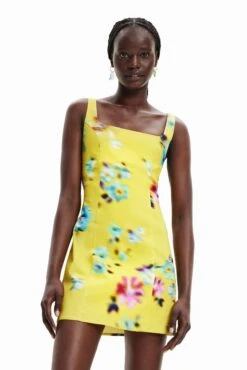 Desigual Vest Nancy - Jurk - Fluorescent Yellow