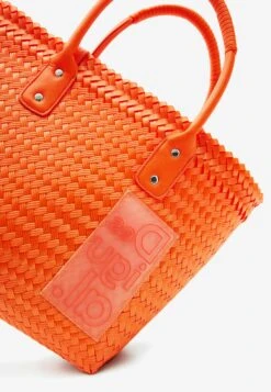 Desigual Midsize Woven Tote - Shopper - Orange -Desigual 43685416ebdb49368e26785ed4ba5a21