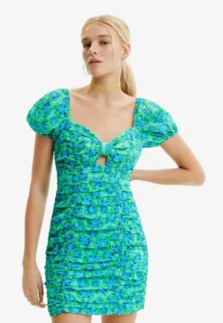 Desigual Arty Hoodie - Jurk - Green