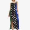 Desigual Geometric Midi - Maxi-Jurk - Green