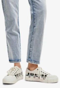 Desigual Mickey Mouse Platform - Sneakers Laag - White