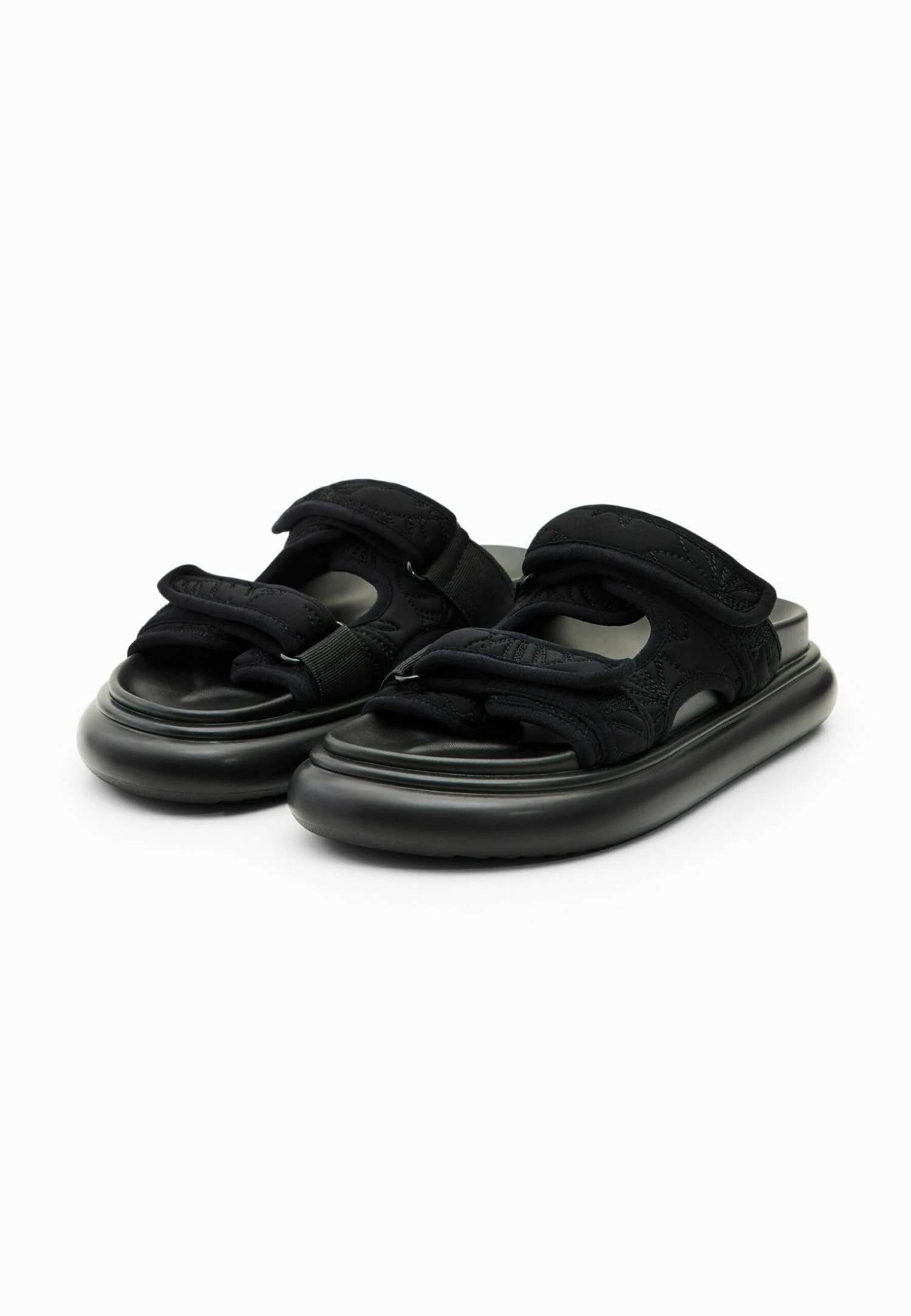 Desigual Embroided Red Straps Sandals - Muiltjes - Black 3 Desigual Embroided Red Straps Sandals - Muiltjes - Black - Afbeelding 3