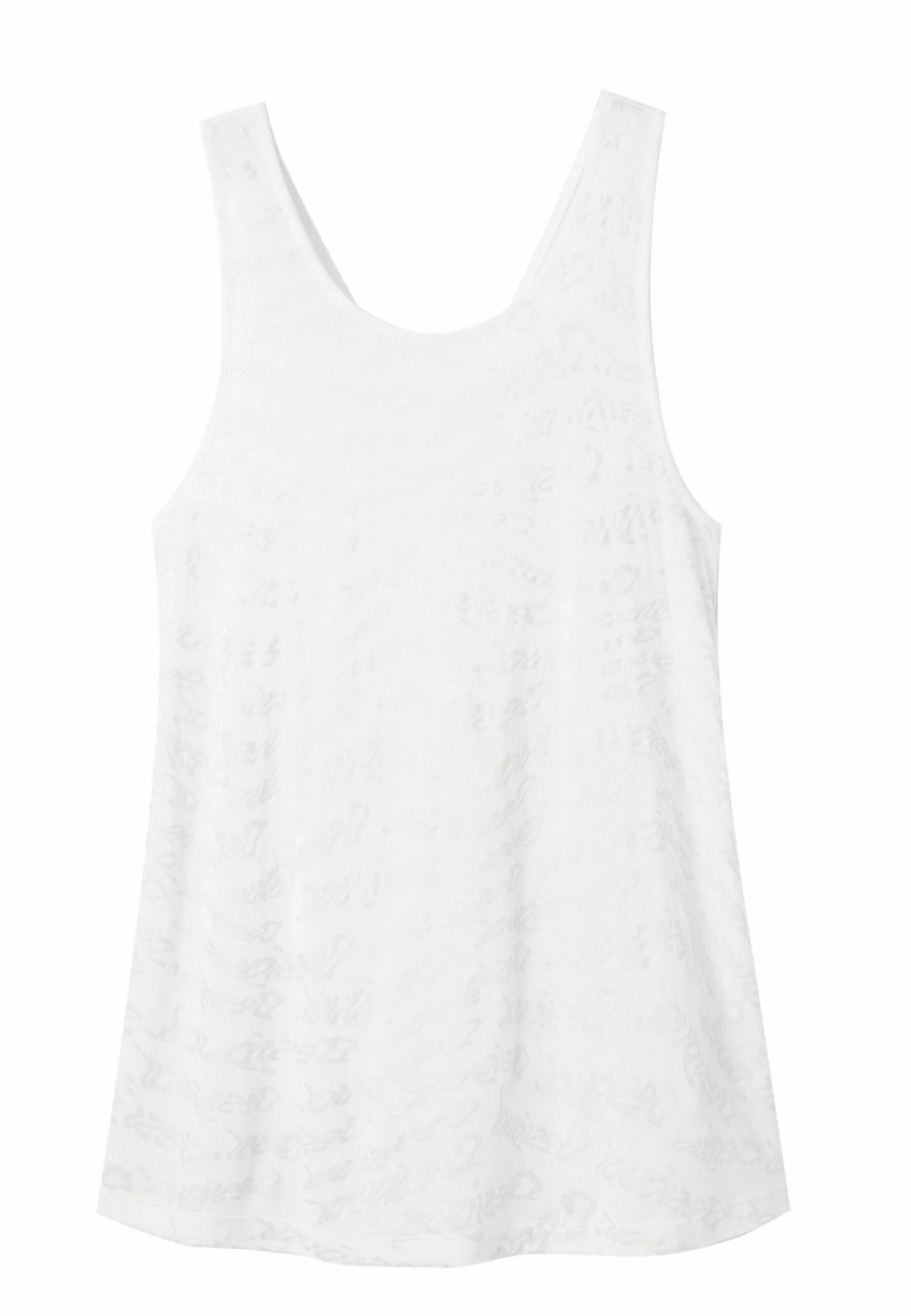 Desigual Sport Logo Vest - Top - White 5 Desigual Sport Logo Vest - Top - White - Afbeelding 5