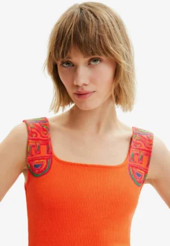 Desigual Slim Ribbed Strappy - Etui-Jurk - Orange 8 Desigual Slim Ribbed Strappy - Etui-Jurk - Orange -Desigual 499281da42c24978a1de7d0069f50f84 scaled