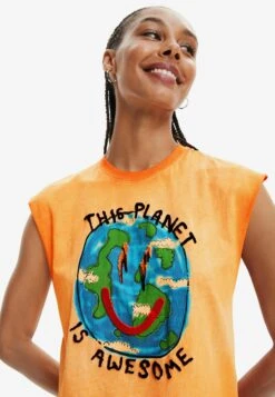 Desigual Reversible Bikini Bottoms - T-Shirt Print - Orange 8 Desigual Reversible Bikini Bottoms - T-Shirt Print - Orange -Desigual 4a54b8fb70cc41b299396f696325961d