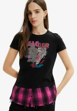 Desigual Asymmetric Rufflewimsuit - Blouse - Black -Desigual 4af70e8580ef40dcac6fa4a572091e41