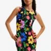 Desigual Floral - Etui-Jurk - Black