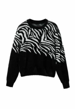 Desigual Zebra Fur-Effect - Trui - Black 9 Desigual Zebra Fur-Effect - Trui - Black -Desigual 4b9863f27d784814963c47901c9b2931
