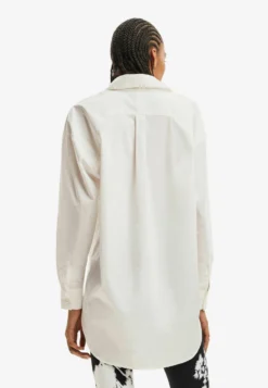 Desigual Oversize Flower - Overhemdblouse - White 8 Desigual Oversize Flower - Overhemdblouse - White -Desigual 4c7d165780fb4a309bcbd60c64b8bb86 scaled