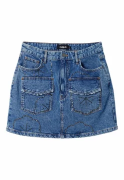 Desigual Studded - A-Lijn Rok - Blue -Desigual 4c8e0722c5e146c582ddafc9fc0a8831 scaled