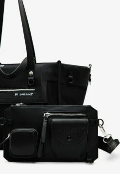 Desigual Large Multi-Position - Handtas - Black -Desigual 4d3eec3a23384be7a8037f906f8c3c61