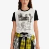 Desigual Illustration - T-Shirt Print - White