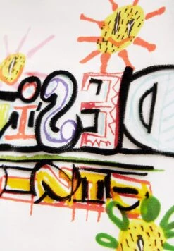 Desigual Arty Flocked - Hoodie - Sour Cream -Desigual 4fd40186688d43e2b948cd5ef9570c58