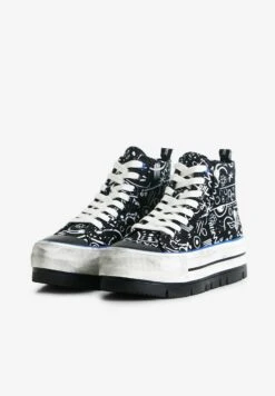 Desigual Platform With Illustrations - Sneakers Hoog - Black 7 Desigual Platform With Illustrations - Sneakers Hoog - Black -Desigual 5003a5df6f37404fa926d934403469d6