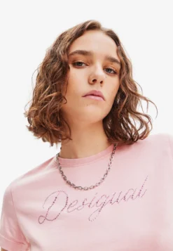 Desigual T-Shirt Print - Pink -Desigual 507dd5d5d95c49f193d295868a229aff scaled