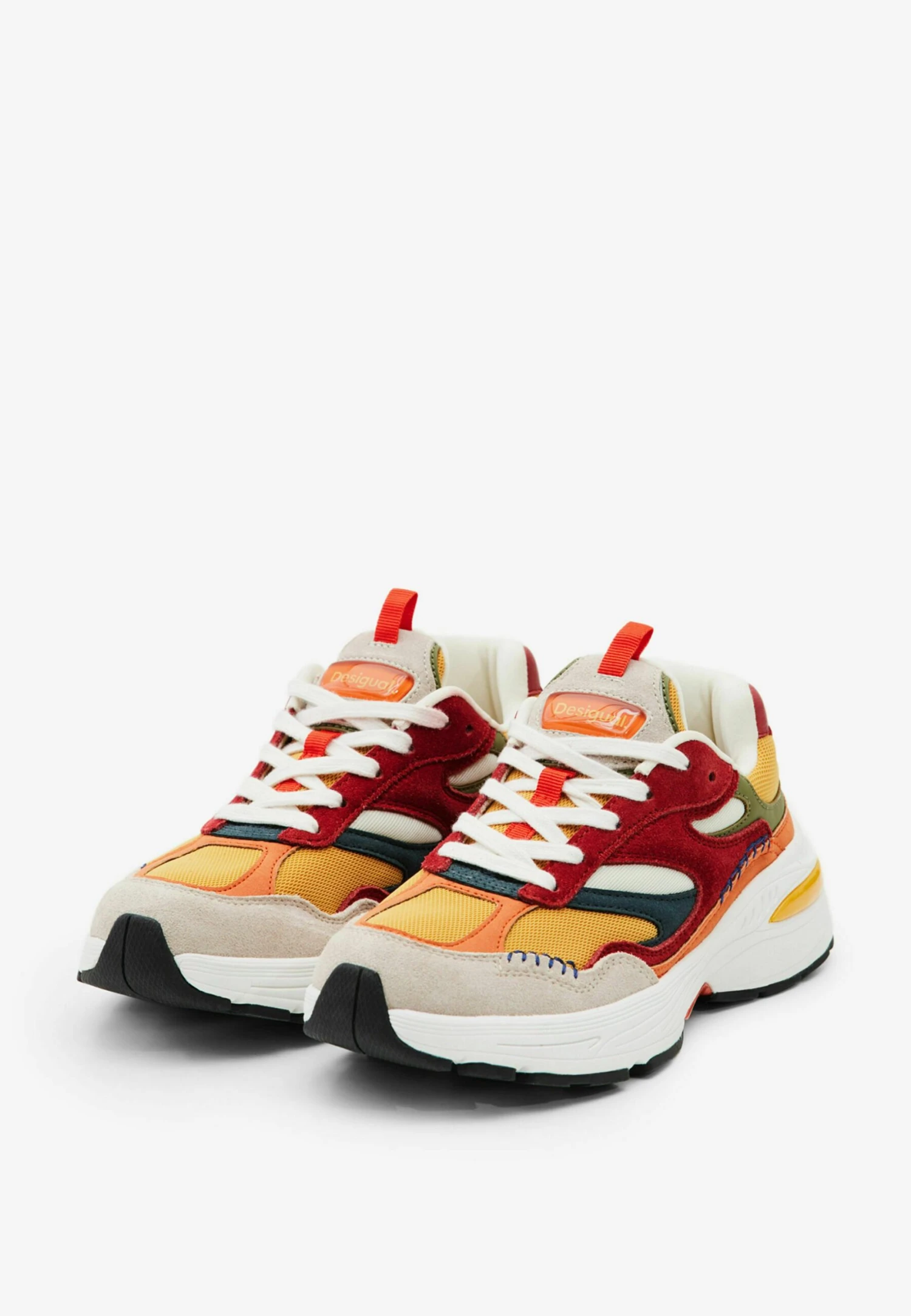 Desigual Patchwork- Sneakers Laag - Yellow 2 Desigual Patchwork- Sneakers Laag - Yellow - Afbeelding 2
