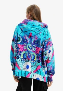 Desigual Designed By M. Christian Lacroix - Sweater Met Rits - Blue -Desigual 50d0758fc3b840daa4e4ff4c35144371