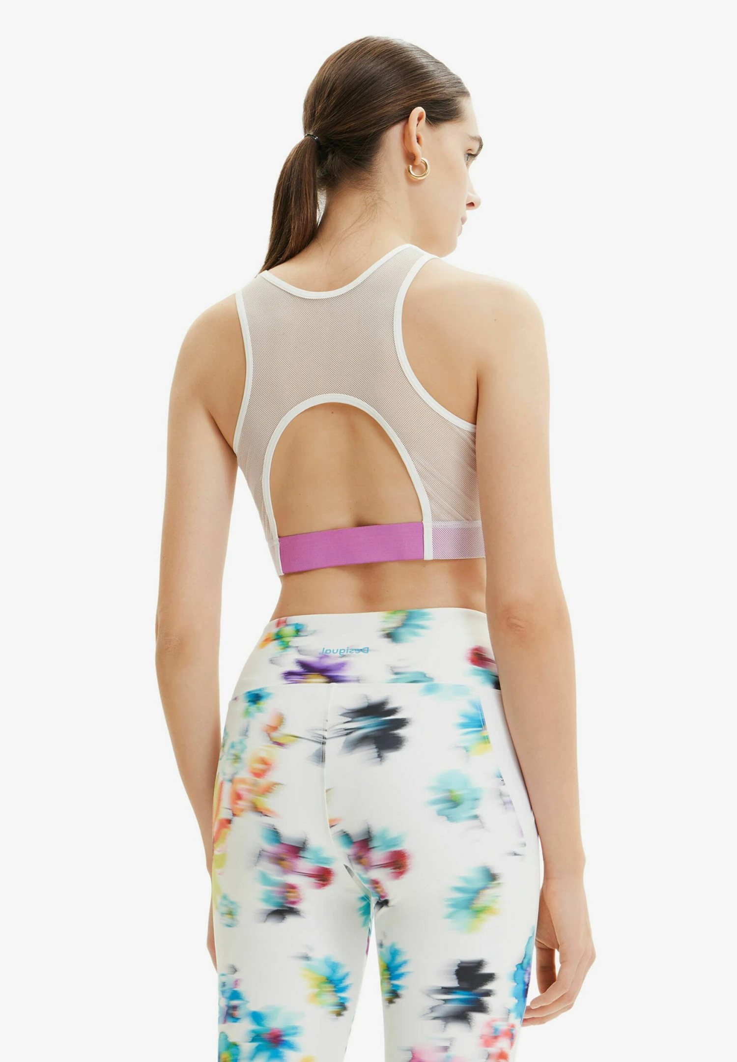 Desigual Asymmetric Rufflewimsuit - Top - White 3 Desigual Asymmetric Rufflewimsuit - Top - White - Afbeelding 3