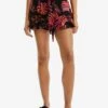 Desigual Tropical Ruffle - Strandaccessoire - Black