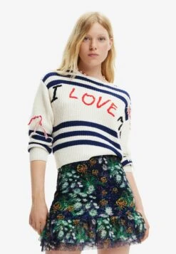 Desigual Love Me - Trui - White