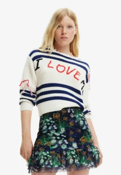Desigual Love Me - Trui - White