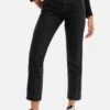 Desigual Straight Cropped - Straight Leg Jeans - Black